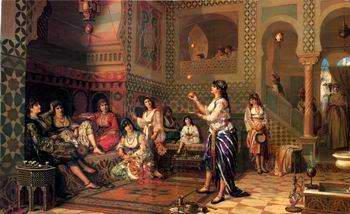 unknow artist Arab or Arabic people and life. Orientalism oil paintings  377